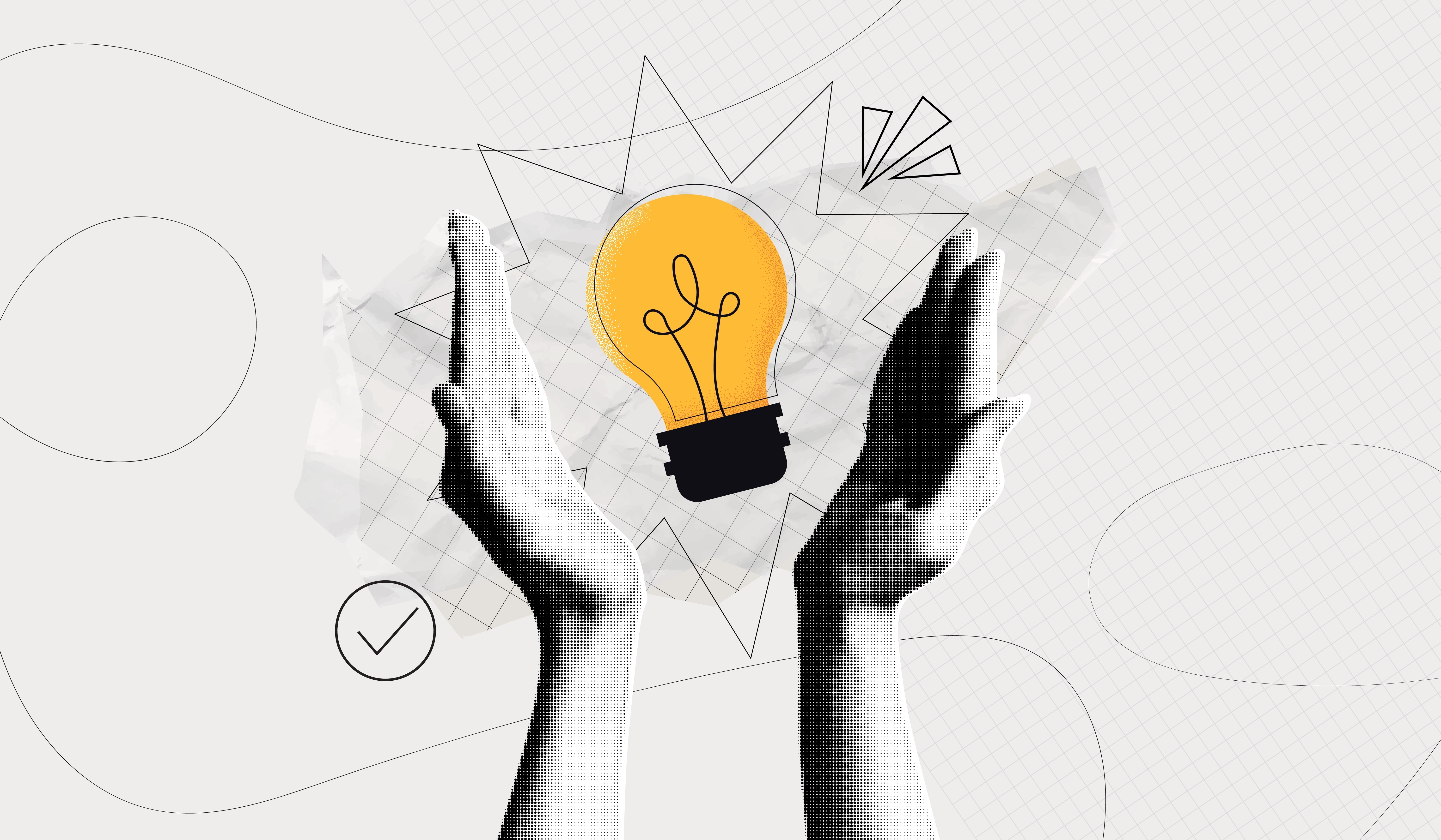 Hands holding a lightbulb